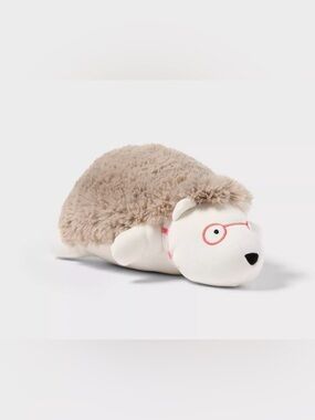 Hedgehog Kids' Mini Weighted Plush Throw Pillow White - Pillowfort™